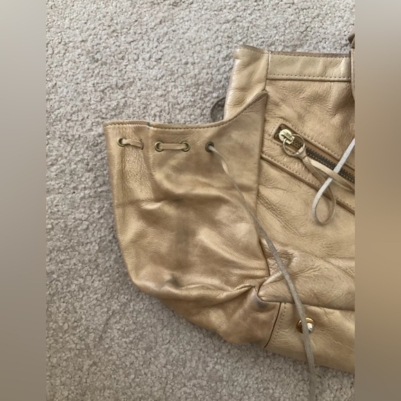 Botkier Gold Trigger Satchel Fringe Bag Handbag - Picture 12 of 16